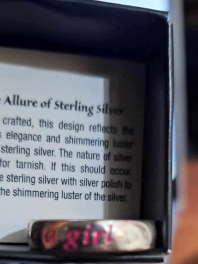 Breast Cancer Crusade Sterling Silver Like A Girl Ring