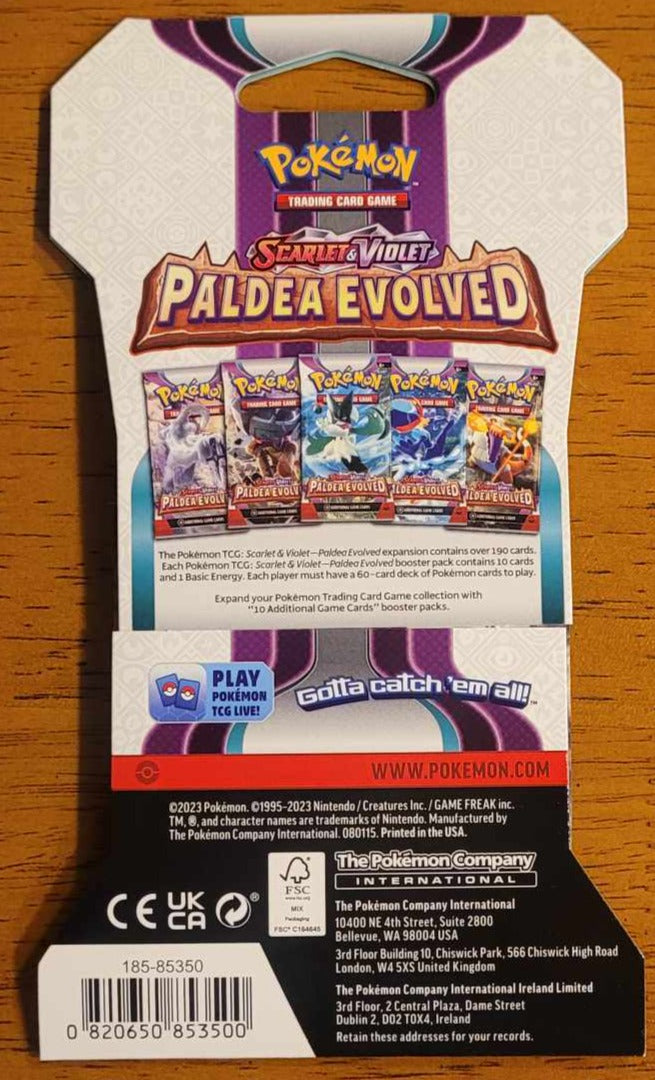 Pokemon Scarlet & Violet: Paldea Evolved Booster Pack