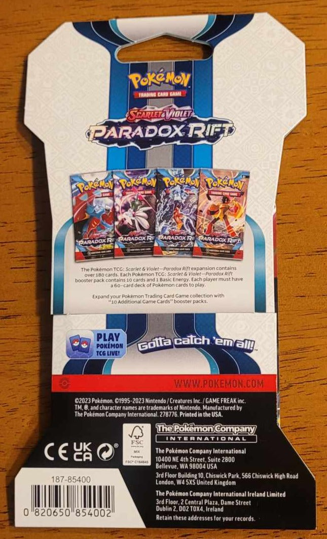 Pokemon Scarlet & Violet: Paradox Rift Booster Pack