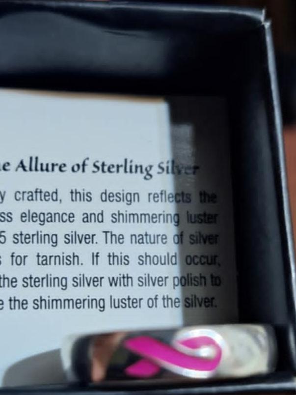 Breast Cancer Crusade Sterling Silver Like A Girl Ring