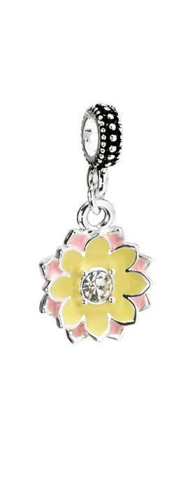 Cherished Memories Flower Charm Yellow Wild Flower