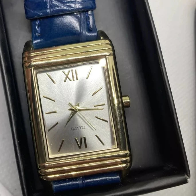 Classic Blue Strap Watch