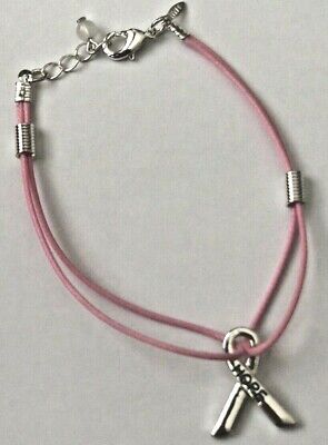 Pink Hope Ribbon Cord Bracelet