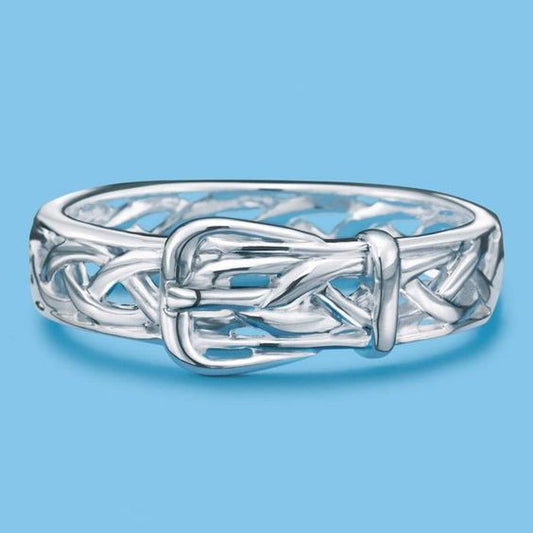 Sterling Silver Buckle Ring