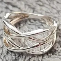 Sterling Silver Waves Ring