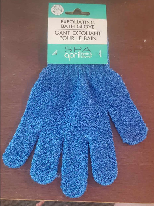 Blue Bath Glove