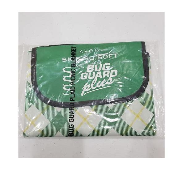 Bug Guard Plaid Picnic Blanket