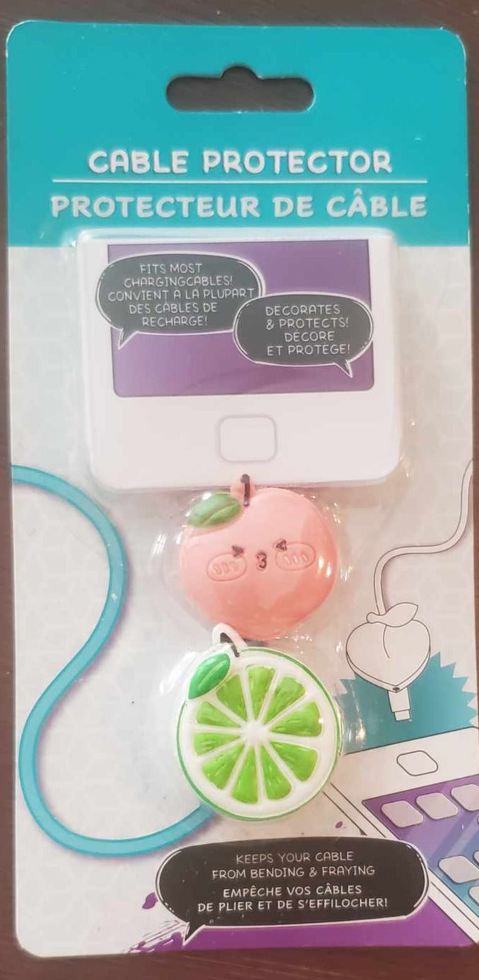 Peach Lime Cable Protector