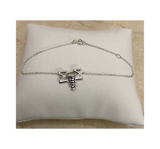 Sterling Silver Super Mom Bracelet Cheerleader