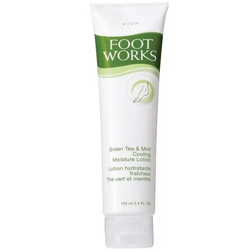 Foot Works Green Tea & Mint Cooling Moisture Lotion 3.4 Fl Oz