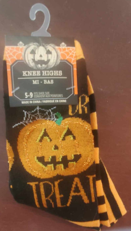 Pumpkin Halloween Knee High