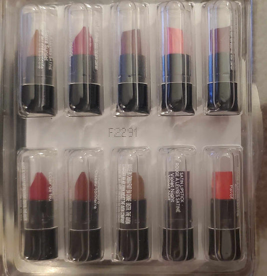 Avon Satin Lipstick Sample 10 Pack