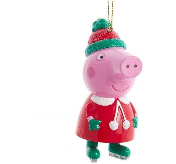 Peppa Pig Ice Skating Christmas Ornament