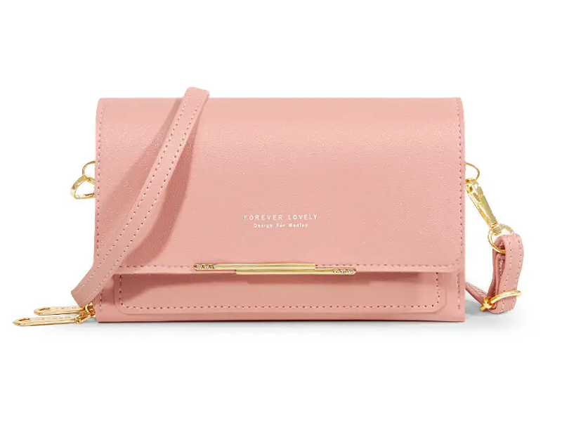 Pink Cross body wallet