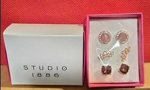 Studio 1886 Pretty Plum Earring Trio