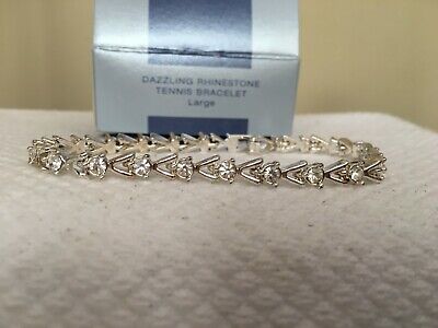 Dazzling Rhinestone Tennis Bracelet Large